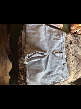 Lane Bryant Light Blue Denim Shorts with Diamond Details